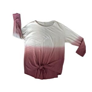 143 story pink ombre sweater 1X